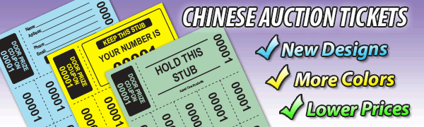 Chinese Auction Tickets