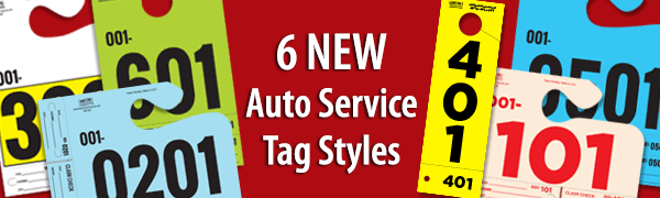 6 New Auto Service Tag Styles