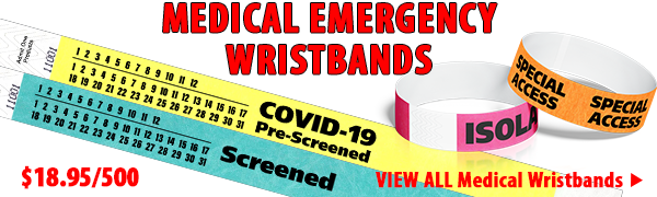 Medical Emergency Wristbands