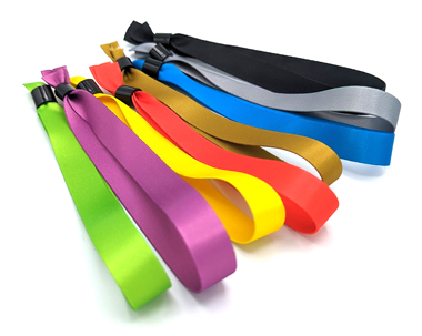 Solid Colored Fabric Wristbands