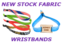 New Stock Fabric Wristbands