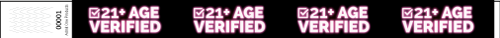 3/4&quot; 21+ Age Verified - Full Color Synthetic Wristbands