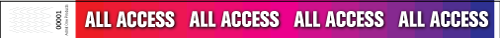 3/4&quot; All Access - Full Color Synthetic Wristbands