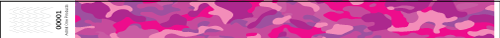 3/4&quot; Camo Pink - Full Color Synthetic Wristbands