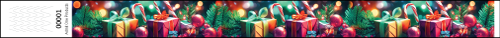 3/4&quot; Christmas Gifts - Full Color Synthetic Wristbands