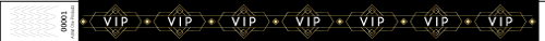 3/4&quot; Classy VIP - Full Color Synthetic Wristbands