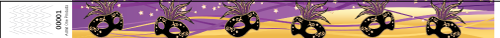 3/4&quot; Mardi Gras Mask - Full Color Synthetic Wristbands
