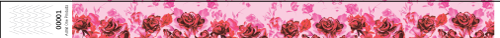 3/4&quot; Rose Garden - Full Color Synthetic Wristbands