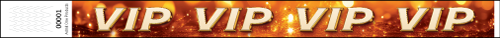 3/4&quot; VIP Lights - Full Color Synthetic Wristbands