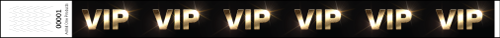 3/4&quot; VIP Spotlight - Full Color Synthetic Wristbands