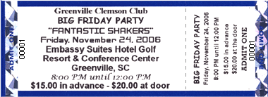 General Admission FastPrint Foil Ticket