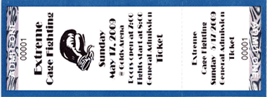 General Admission FastPrint Vertical Foil Ticket w/ Logo