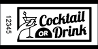 1&quot; x 2&quot; Cocktail or Drink Roll Ticket