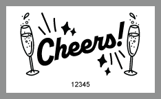 2&quot; x 3.25&quot; Cheers Drink Roll Ticket