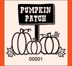 1.83&quot; x 2&quot; Pumpkin Patch Roll Ticket