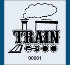 1.83&quot; x 2&quot; Train Roll Ticket