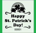 1.83&quot; x 2&quot; Happy St. Patrick&#039;s Day Roll Ticket
