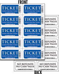 ticket sheet
