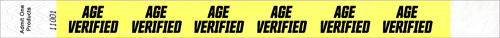 3/4&quot; Age Verified Tyvek Wristbands