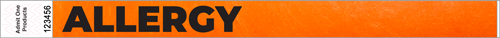 3/4" Allergy Tyvek Wristbands