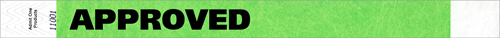 3/4&quot; APPROVED Tyvek Wristbands