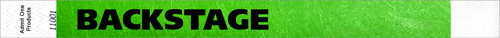 3/4&quot; BACKSTAGE Tyvek Wristbands