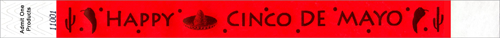3/4&quot; Cinco de Mayo Tyvek Wristbands