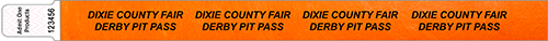 3/4&quot; Comfort-Fit Custom Tyvek Wristband Text Repeated