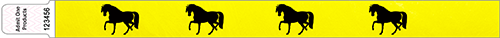 3/4&quot; Comfort-Fit Custom Tyvek Wristband Image Repeated