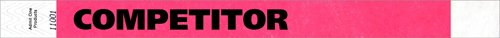 3/4&quot; COMPETITOR Tyvek Wristbands
