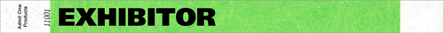 3/4&quot; EXHIBITOR Tyvek Wristbands