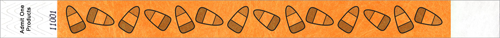 3/4&quot; Halloween Candy Corn Tyvek Wristbands