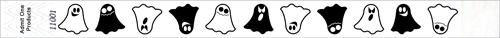 3/4&quot; Halloween Ghost Tyvek Wristbands