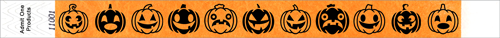3/4&quot; Halloween Jack O&#039;Lantern Tyvek Wristbands