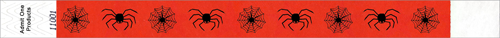 3/4&quot; Halloween Spiders Tyvek Wristbands