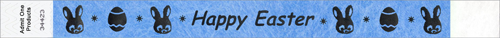 3/4&quot; Happy Easter Tyvek Wristbands