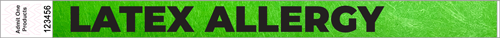3/4" Latex Allergy Tyvek Wristbands