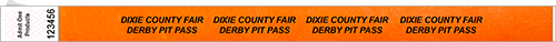 3/4&quot; Litter-Free Custom Tyvek Wristband Text Repeated