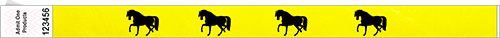 3/4&quot; Litter-Free Custom Tyvek Wristband Image Repeated