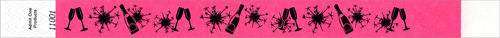 3/4&quot; New Year&#039;s Celebration Tyvek Wristbands