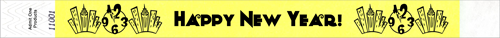 3/4&quot; New Year&#039;s City Skyline Tyvek Wristbands