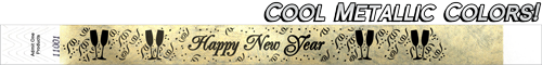 3/4&quot; New Year&#039;s Party Tyvek Wristbands