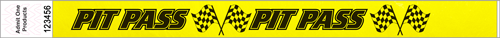 3/4&quot; Pit Pass - Age Verified Tyvek Wristbands