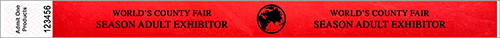 FP 3/4&quot; Custom Tyvek Wristbands with Text and Image 1