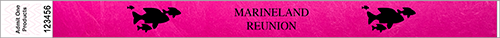 FP 3/4&quot; Custom Tyvek Wristbands with Text and Image 2