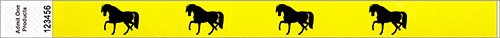 FP 3/4&quot; Custom Tyvek Wristbands with Image Repeated