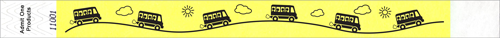 3/4&quot; School Bus Tyvek Wristbands