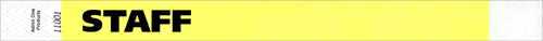 3/4&quot; STAFF Tyvek Wristbands