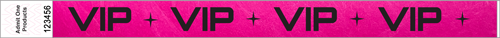 3/4" VIP Stars Tyvek Wristbands