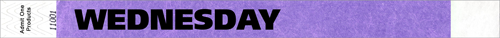 3/4&quot; WEDNESDAY Tyvek Wristbands